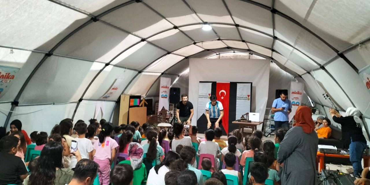 Kahramanmaraş'ta Çadır Kentte Çocuklar Doyasıya Eğlendi