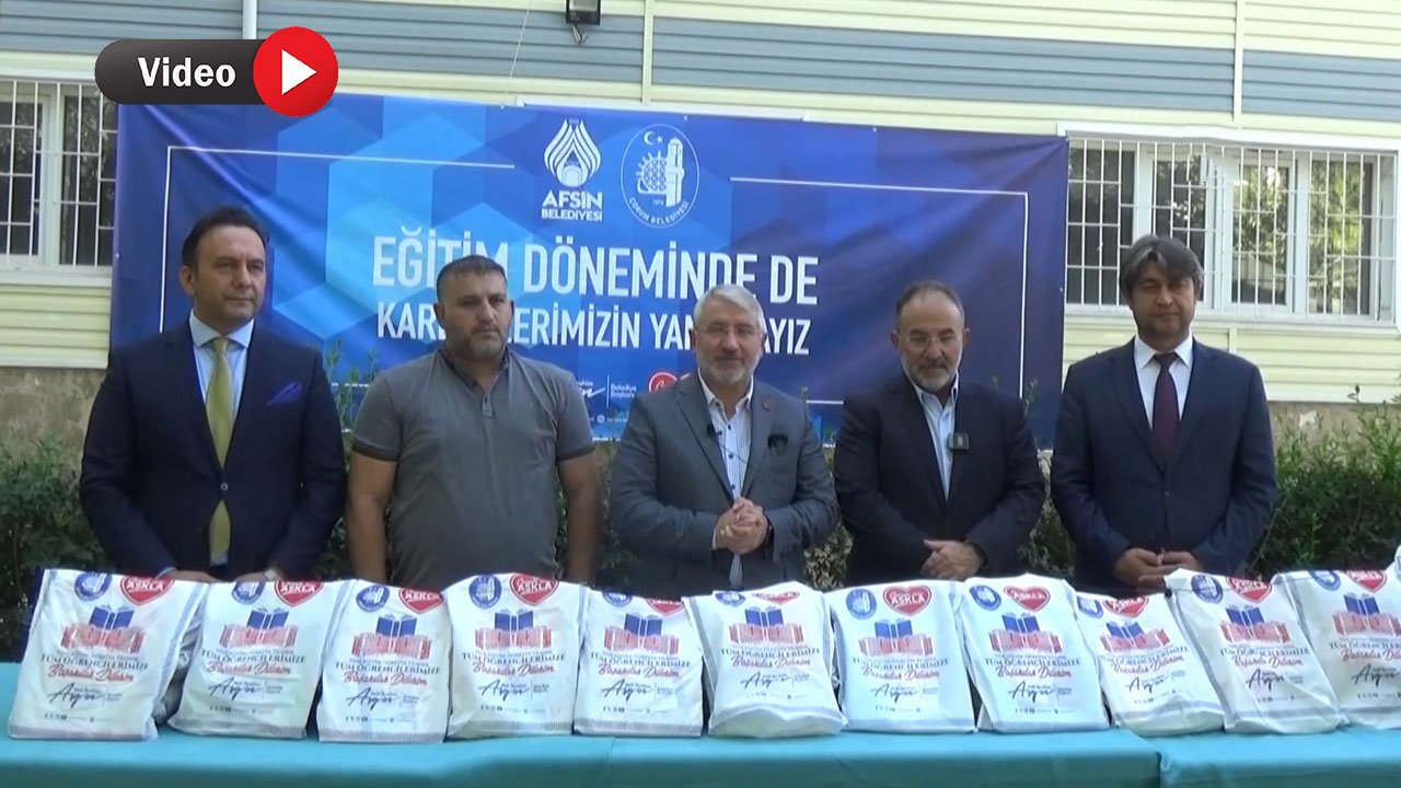 Çorum Belediyesi'nden Kahramanmaraş'ta Çocuklara Kırtasiye Desteği