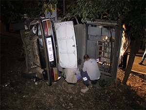 Çaldığı otomobille 250 metre gitmeden...