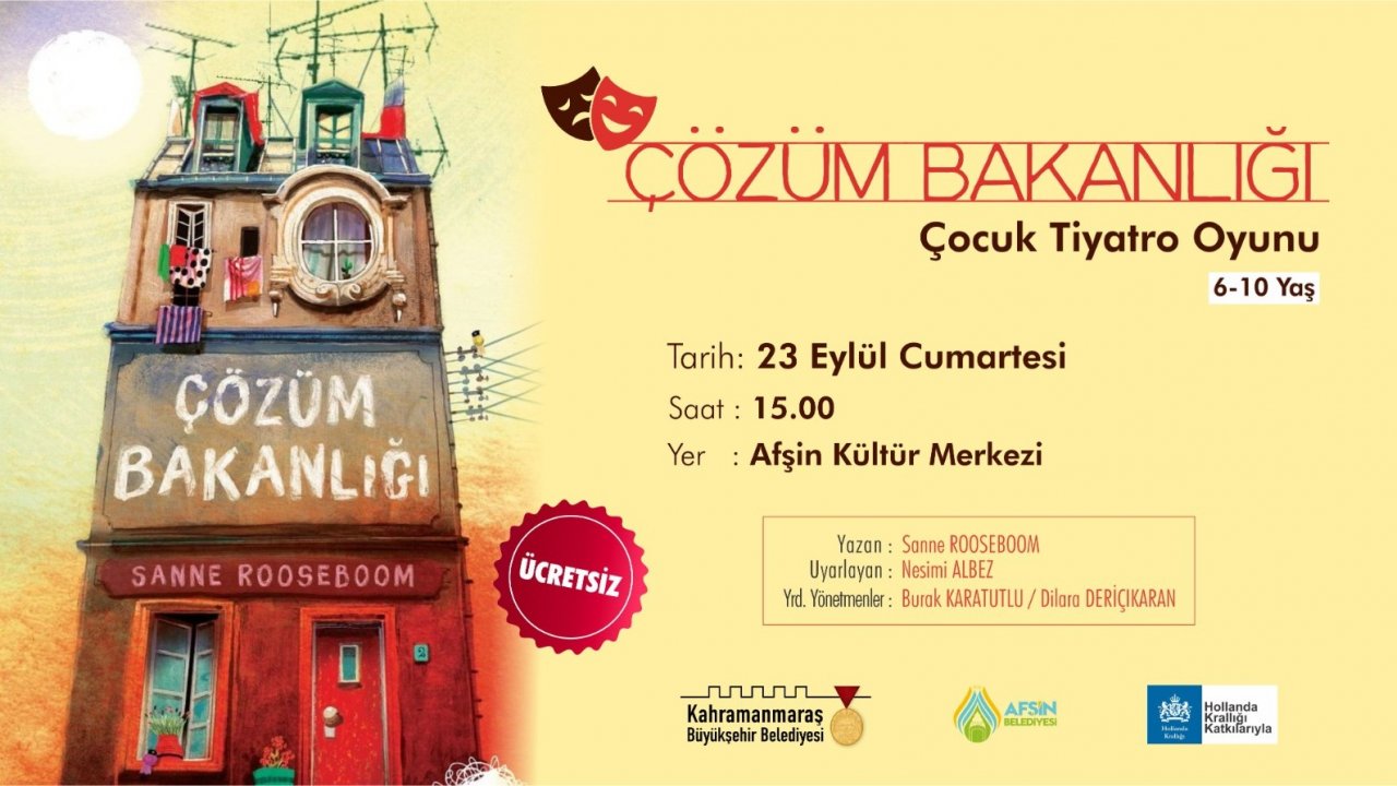 Kahramanmaraş'ta Ücretsiz Çocuk Tiyatrosu: 'Çözüm Bakanlığı' İle Keyifli Anlar!