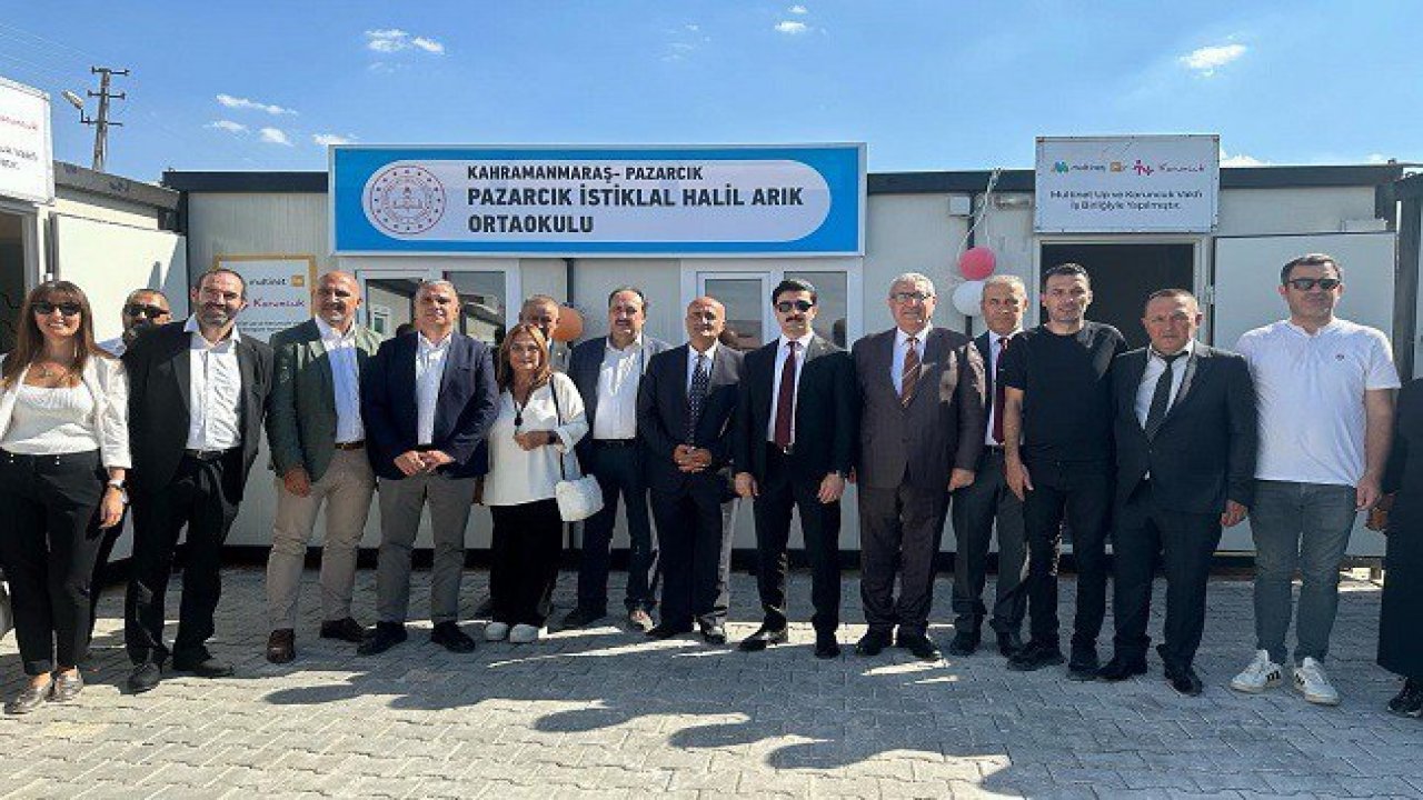 Kahramanmaraş'ta Eğitime Destek Devam Ediyor: İstiklal Halil Arık Ortaokulu Açıldı!