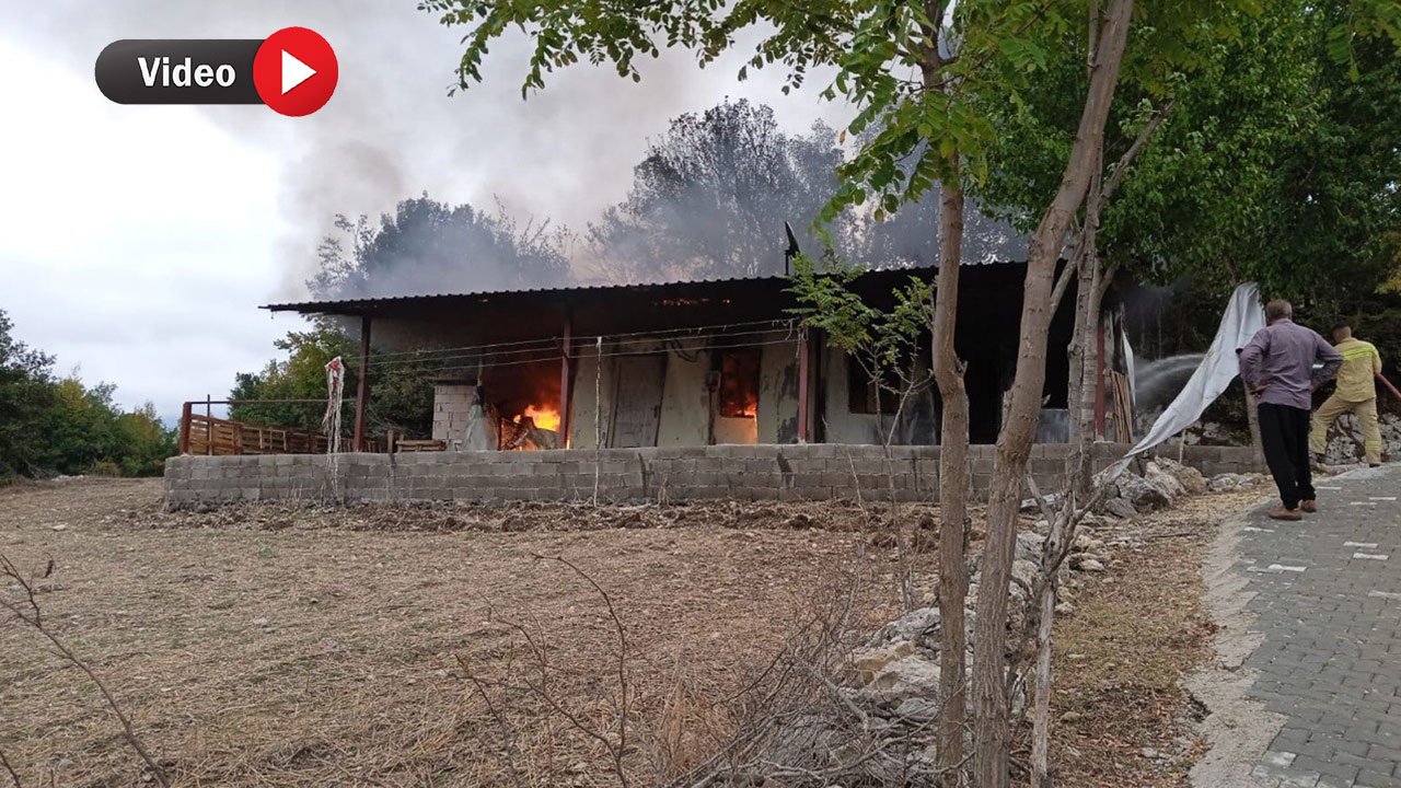 Kahramanmaraş'ta Depremzedelerin Emekleri Kül Oldu: Andırın'da Konteynır Yangını!