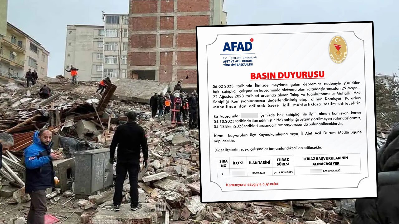 Kahramanmaraş'ta O İlçe İçin Hak Sahipliği ile İlgili Yeni Karar!