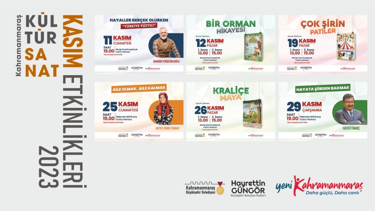 Kahramanmaraş'ta Kasım Ayı Edebiyat Ziyafeti Başlıyor: İşte Detaylar!