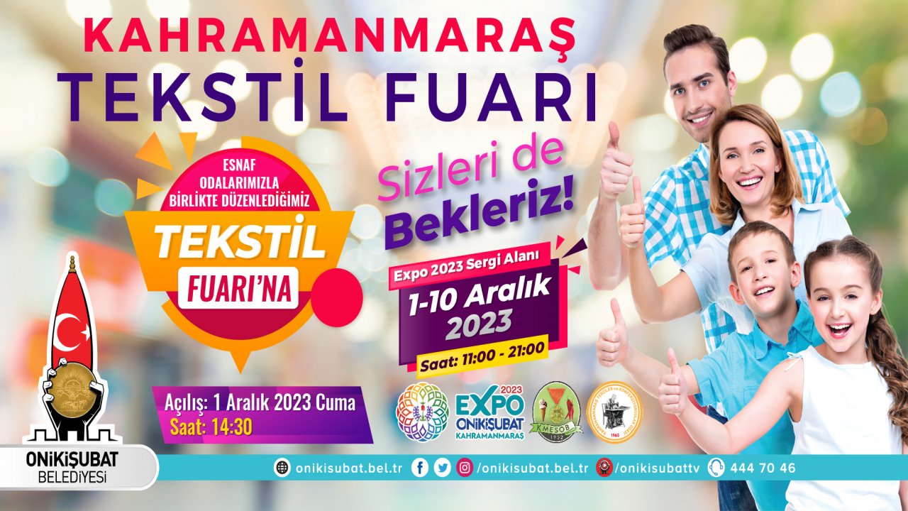 EXPO 2023: Kahramanmaraş Tekstil Fuarıyla Moda Rüzgarları Estirecek!
