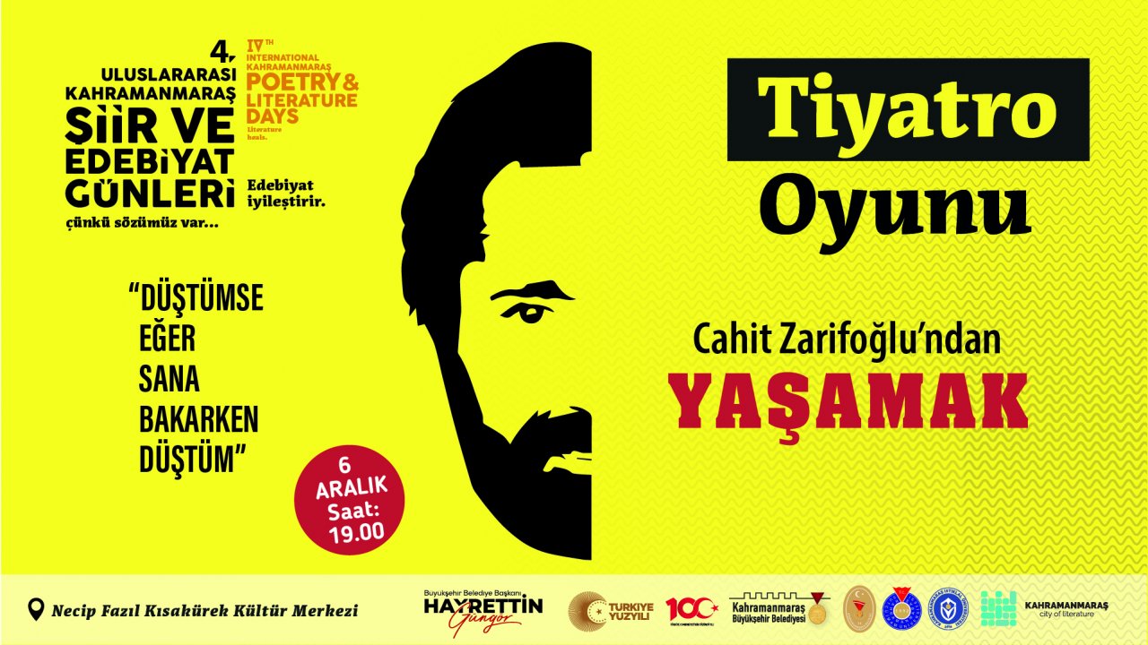 Kahramanmaraş Şiir ve Edebiyat Günleri: Şiir Okuma Yarışması ve Tiyatro Gösterisi