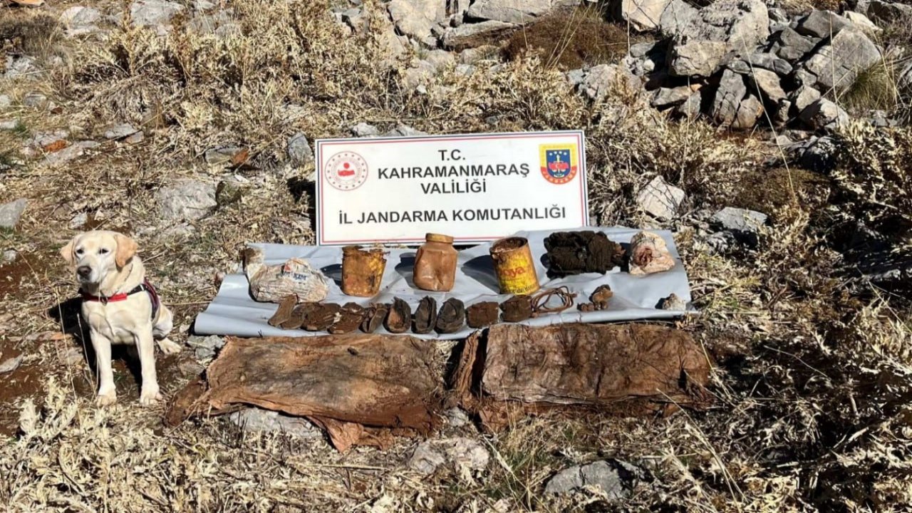 Kahramanmaraş’ta Terör Örgütlerine Ait Yaşam Malzemesi Ele Geçirildi!