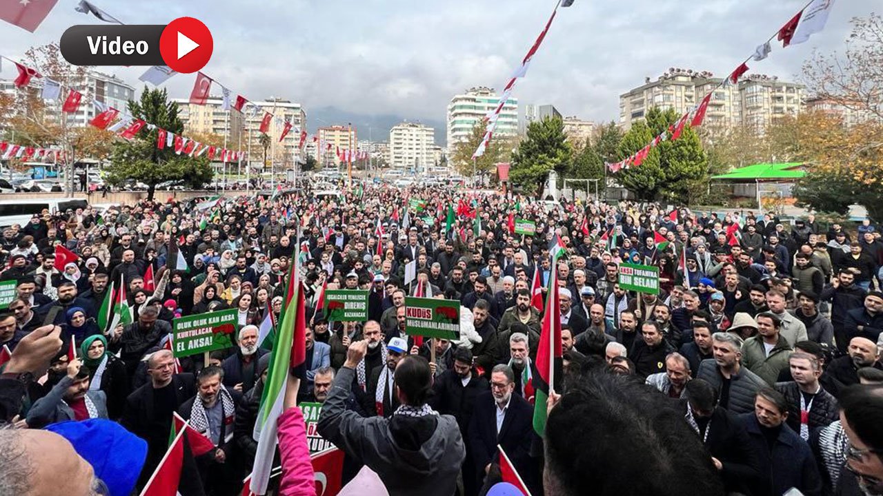 Kahramanmaraş'ta Yankı Uyandıran Dev Kudüs Mitingi!