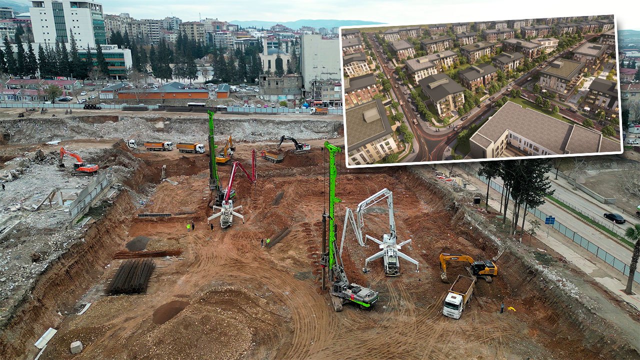 Kahramanmaraş'ta Yükselen Azerbaycan Mahallesi İnşaatı Devam Ediyor!