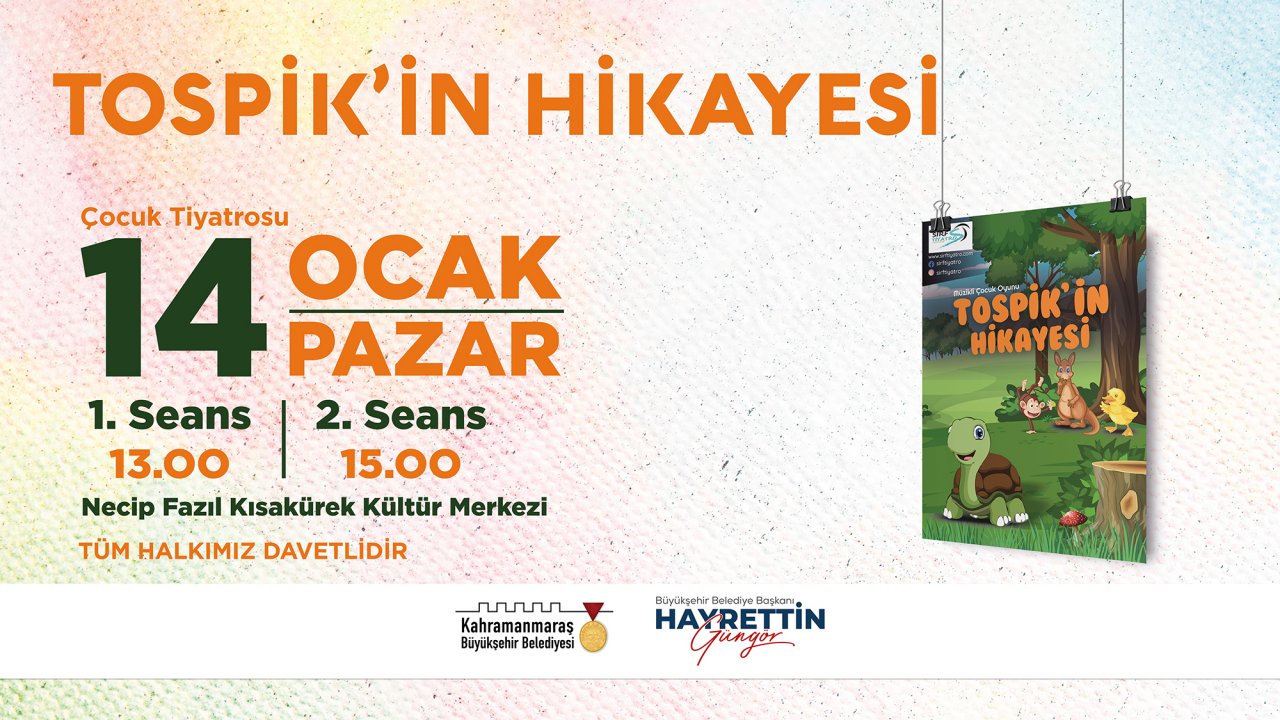 Tospik'in Eğlenceli Dünyası: Kahramanmaraş'ta Minikler için Tiyatro Gösterisi!