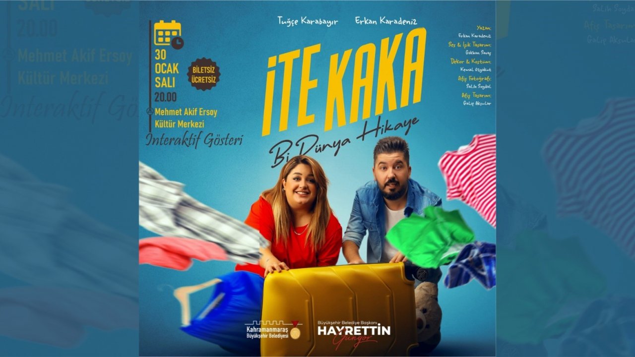 Kahramanmaraş'ta Ücretsiz Tiyatro Keyfi: İte Kaka - Bi Dünya Hikâye!