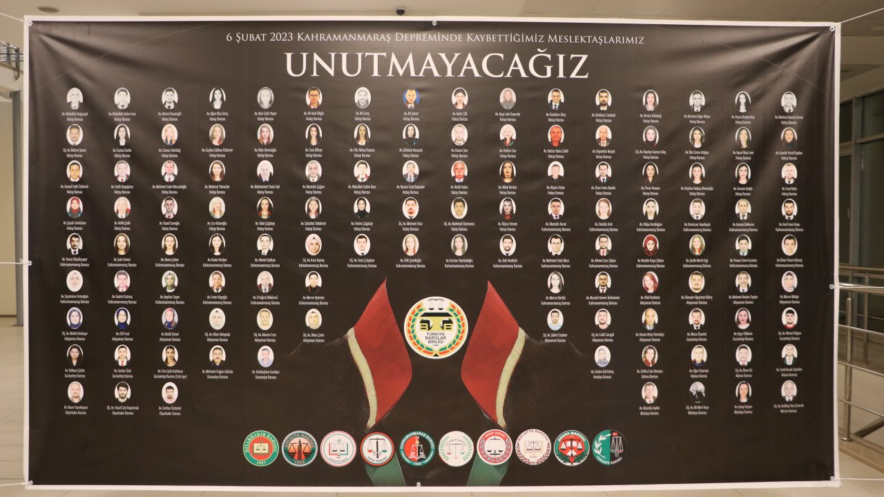 Kahramanmaraş'ta Depremde Hayatını Kaybeden Avukatlar Anıldı