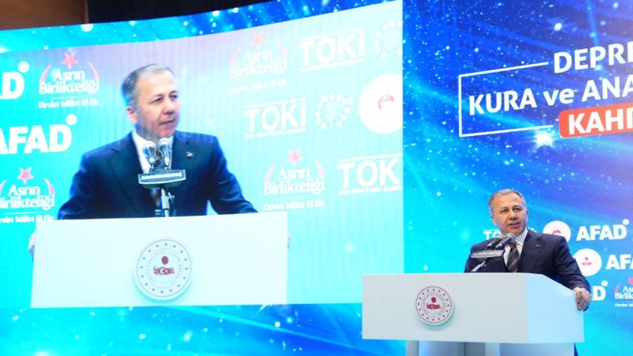 İçişleri Bakanı Yerlikaya, Kahramanmaraş'ta Konuştu