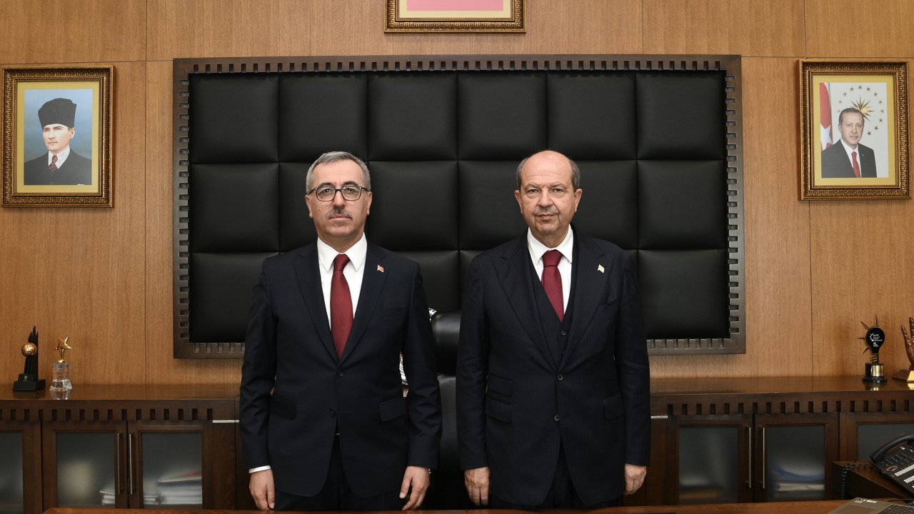 Başkan Güngör, KKTC Cumhurbaşkanı Tatar'ı Kurtuluş Bayramı İçin Ağırladı
