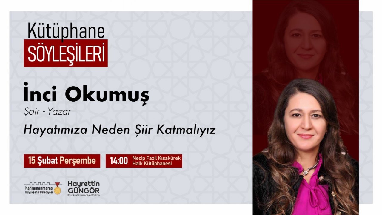 Kahramanmaraş'ta Kültür Sanat Rüzgarı: İnci Okumuş Geliyor!