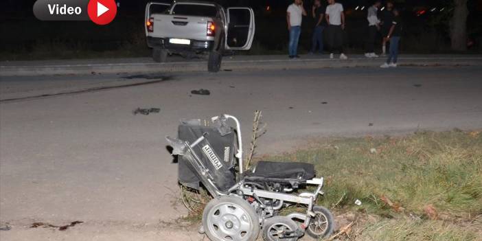 Kahramanmaraş'ta kamyonetin çarptığı akülü araçtaki kişi hayatını kaybetti