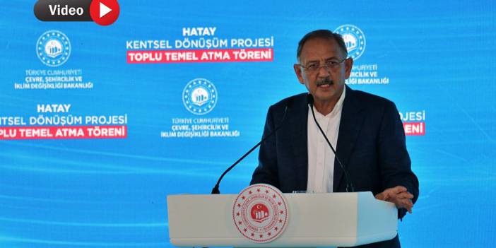 Bakan Özhaseki: Kahramanmaraş, Gaziantep, Malatya, Hatay ve Adıyaman'da 200 Bin Konutun İnşaatına Başladık