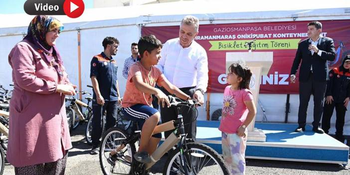 Kahramanmaraş'taki Depremzedelere Bisiklet Hediyesi!