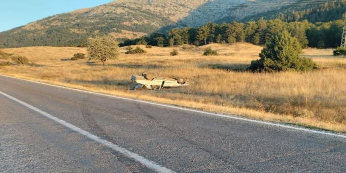 Kahramanmaraş'ta Trafik Kazası: Otomobil Takla Attı, 2 Yaralı!