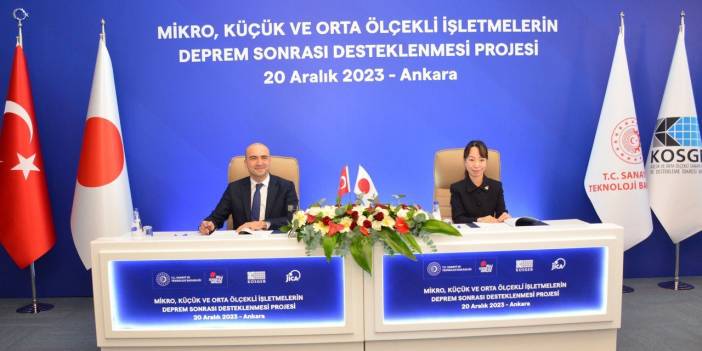 KOSGEB İle JICA Arasında Deprem Bölgesi İçin 4 Milyar TL'lik Kredi!