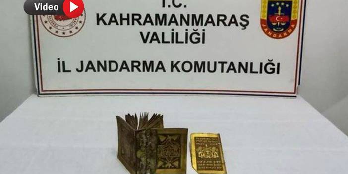 Kahramanmaraş'ta 1300 Yıllık Tevrat Kitabı Kaçakçılarına Darbe!